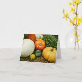 Carte Citrouilles et Courges pour te/pour vous dir (Fleur jaune)