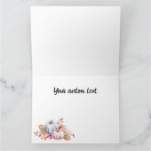 Carte Citrouilles et Gourdes Aquarelle Pastel (Intérieur)