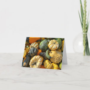 Carte Citrouilles et Gourdes Automnales