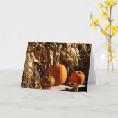 Carte Citrouilles et maïs (Fleur jaune)