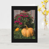 Carte Citrouilles et mamans (Fleur jaune)