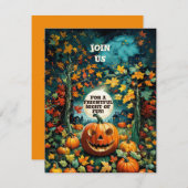 Carte Citrouilles et rayon de lune Halloween Bash (Devant / Derrière)