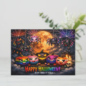 Carte 🕷️🌈 citrouilles patch arc-en-ciel LGBT (Debout devant)