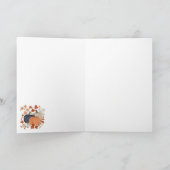 Carte Citrouilles Sauvages de l'Automne Rustique Feuille (Intérieur)