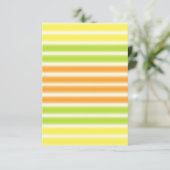 Carte Citrus Citrus Citron Lime Et Orange Stripes (Debout devant)