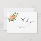 Carte Citrus - douche nuptiale merci (Devant)