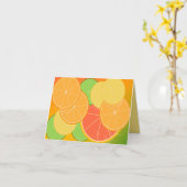 Carte Citrus Joy Note (vide à l'intérieur) (Fleur jaune)