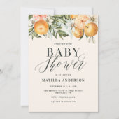 Carte Citrus, orange + brunch en fleur & mousseux (Devant)