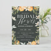 Carte Citrus, oranger + fleur fête de la douche nuptiale (Debout devant)