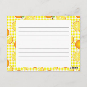 Carte Citrus Recette
