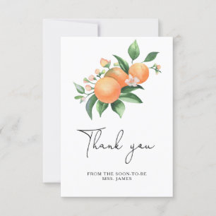 Carte Citrus - remerciement pour un enterrement de vie d