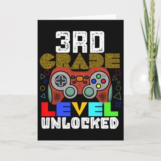 Carte Ck À l'école 3e année Gamer (Devant)