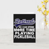 Carte Ckleball Funny Retirement Quote  (Fleur jaune)