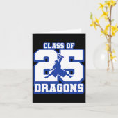 Carte Cl De 2025 Dragons Graduation B (Fleur jaune)