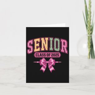 Carte Cl De 2025 Senior Coquette Bow Girls Graduat