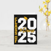 Carte Cl De 2025 Terminé Graduation 2025 (Fleur jaune)