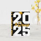 Carte Cl De 2025 Terminé Graduation 2025 (Fleur jaune)