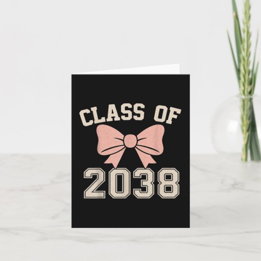 Carte Cl De 2038 Augmenter Avec Moi Mete Bow Graduation  (Devant)