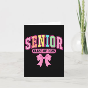 Carte Cl Of 2025 Coquette Graduation Senior 2025 Retour