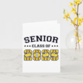 Carte Cl Of 2025 Softll Senior Graduate Women (Fleur jaune)