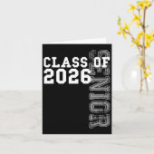 Carte Cl Of 2026 Senior 2026 Graduation 2025 Student Kid (Fleur jaune)