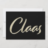 Carte Claas White Gold Handwriting (Devant)