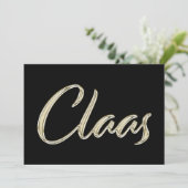 Carte Claas White Gold Handwriting (Debout devant)