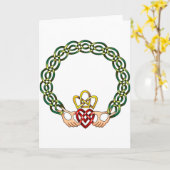 Carte Claddagh (Fleur jaune)