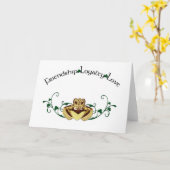 Carte Claddagh/Claddaugh (Fleur jaune)