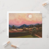 Carte Clair de lune à la campagne (Devant/Arrière en situation)