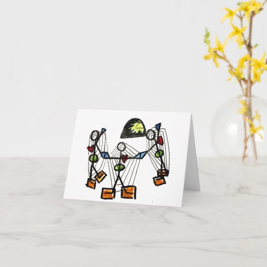 Carte Clair Glue Web| Métaphore de l'histoire (Fleur jaune)