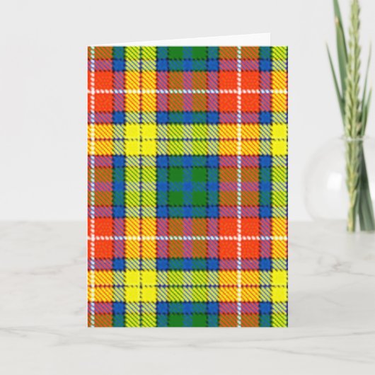 Carte Clan Buchanan Tartan (Devant)
