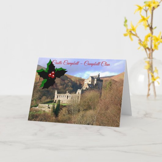 Carte Clan Campbell - Castle Campbell Xmas (Fleur jaune)