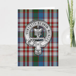 Carte Clan Donnachaidh (Robertson) Crest & Dress Tartan