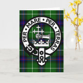 Carte Clan écossais Donald Tartan et Crest (Fleur jaune)