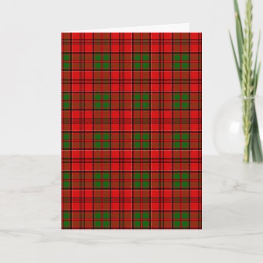 Carte Clan Grant Tartan (Devant)