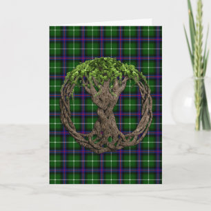 Carte Clan MacDonald de Isles Tartan and Celtic Tree