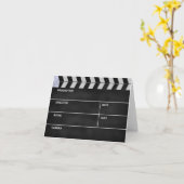 Carte clap cinéma (Fleur jaune)
