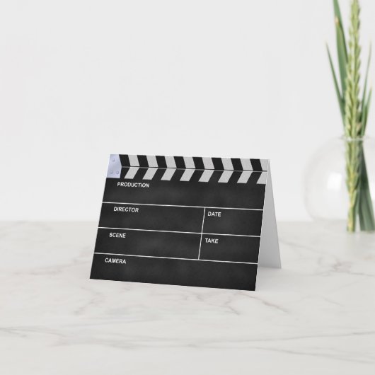 Carte clap cinéma (Devant)