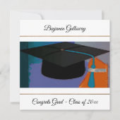 Carte Clapet de graduation graphique moderne Purple Gold (Devant)