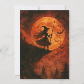 Carte Clapet de la Sorcière et de la Lune | Halloween éf (Devant)