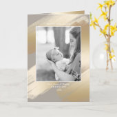 Carte Clapotis fascinants d'abrégé sur or de Faux sur le (Fleur jaune)