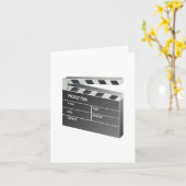 Carte Claquette de film (Fleur jaune)