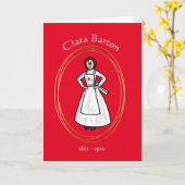 Carte Clara Barton Nurses Day Grey Card (Fleur jaune)