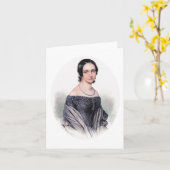 Carte Clara Schumann - Pianiste et compositeur (Fleur jaune)