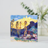 Carte Clarence Gagnon art, Soirée, Sienne (Debout devant)