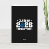 Carte Class of 2026 Blue Cheer Graduation It’s Go Time (Dos)