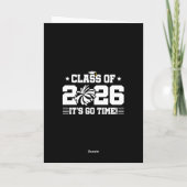Carte Class of 2026 Cheer Graduation It’s Go Time Quote (Dos)