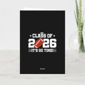 Carte Class of 2026 Football Graduation It’s Go Time (Dos)