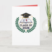 Carte Class of 2026 Graduation Cap Folded Blank Card (Devant)